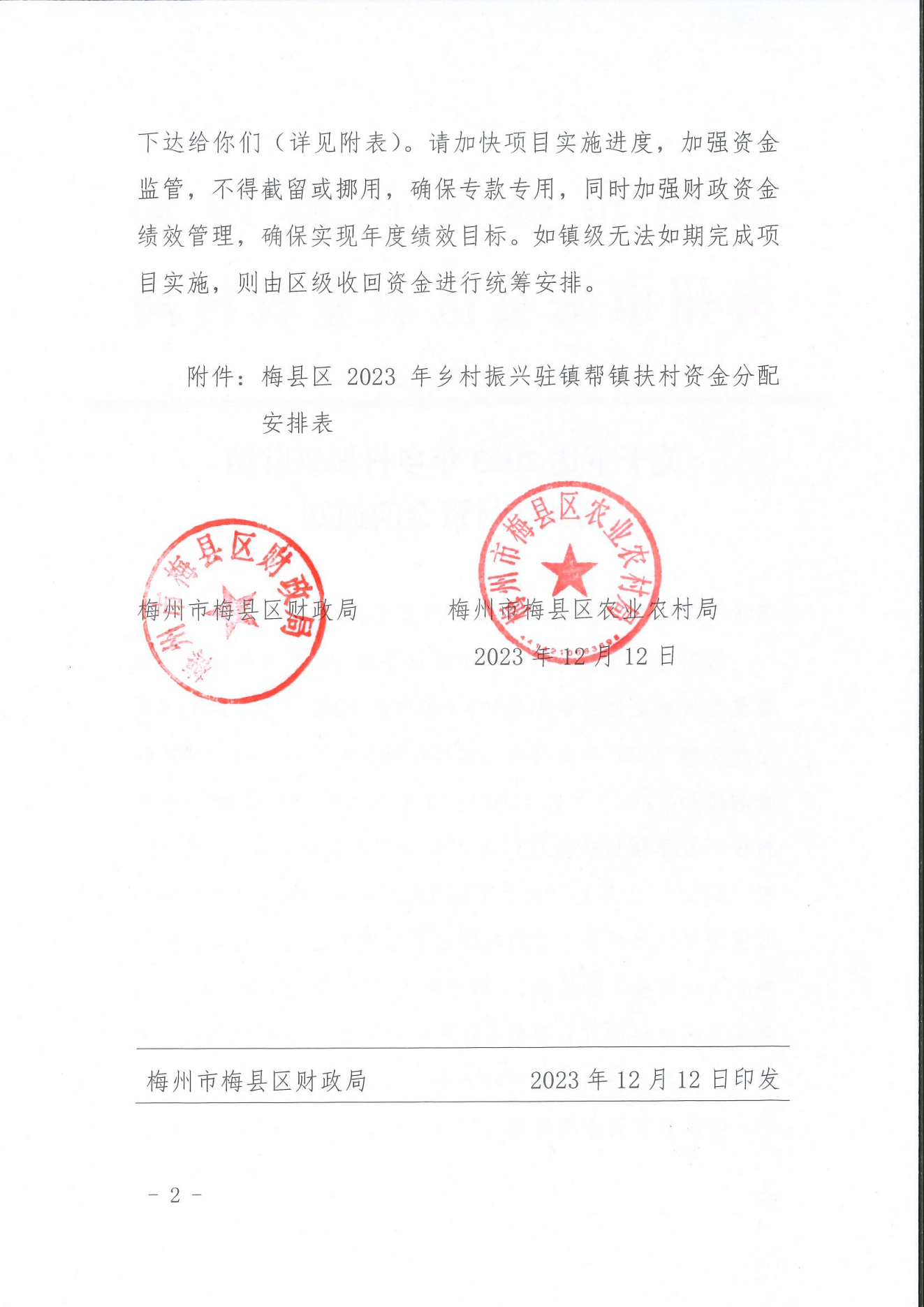 关于下达2023年乡村振兴驻镇帮镇扶村资金的通知_01.png