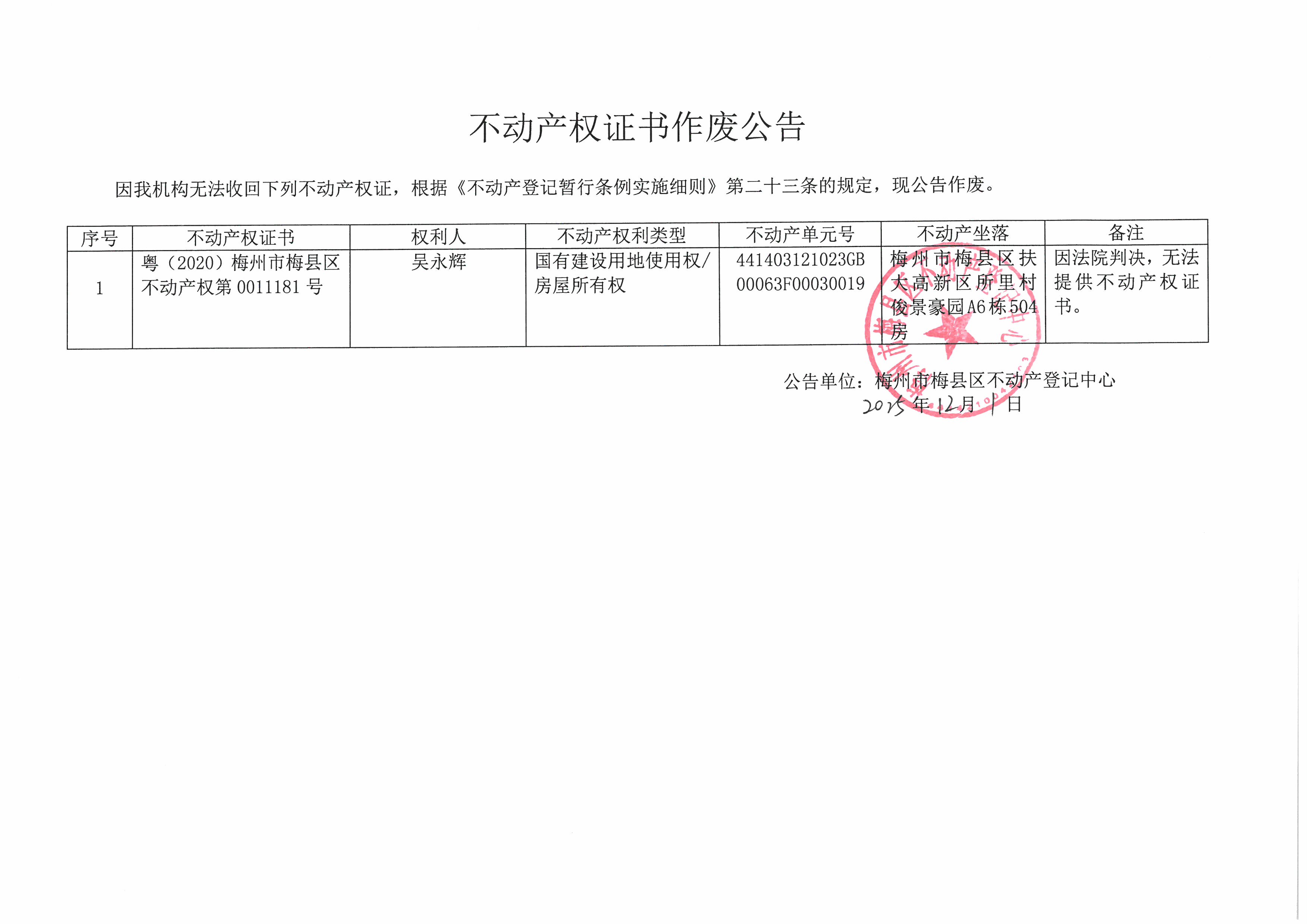 作废公告-吴永辉-粤（2020）梅州市梅县区不动产权第0011181号.jpg