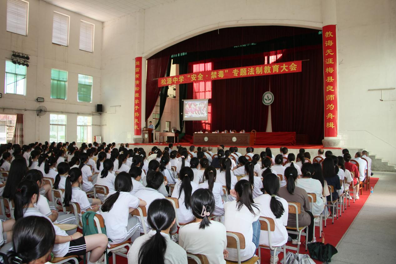 松源镇开展法治宣传进校园普法宣传活动